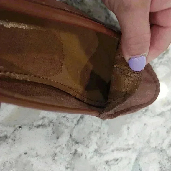 VINTAGE COACH BROWN PENNY LOAFERS FLATS SHOES PREPPY "OPAL" SZ 7 B - Picture 6 of 7